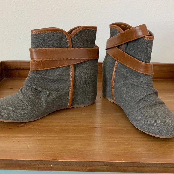 Aldo Ankle Wedge Boots - Picture 2 of 8